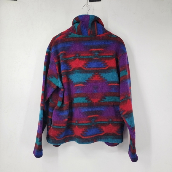 Little Big Horn Fleece Pullover Men's Medium Retro Vintage Wild West Low Pile - Picture 10 of 15